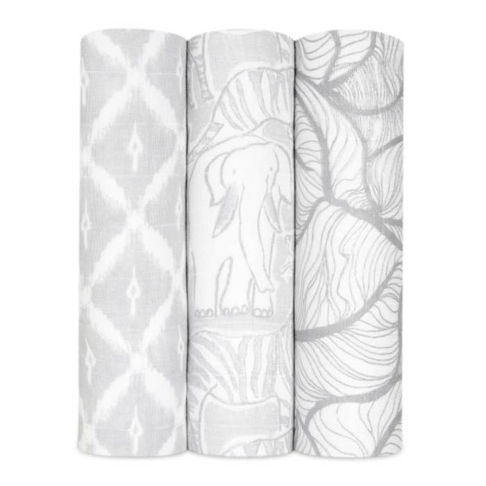 Aden & Anais - Silky Soft Swaddles (3 Pk)-LS 10