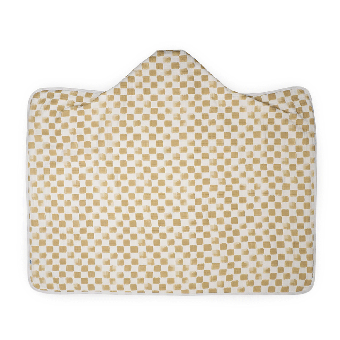 Cotton Toddler Hooded Towel-Adobe checker 1