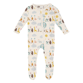 Print Footie w/ Zipper (Summer Fun)