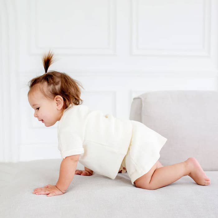 Flared Shorts - Antique White 4