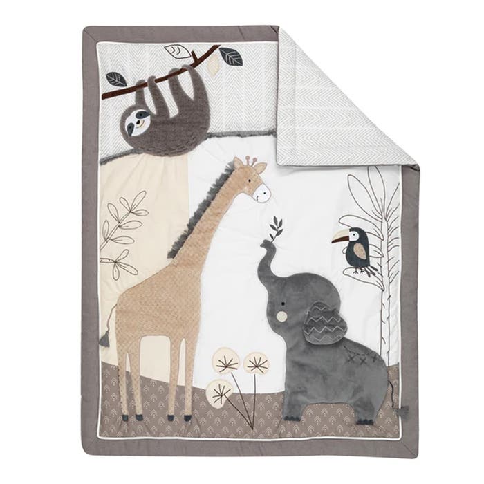 Lambs & Ivy - Baby Jungle 4 Pc Crib Set - LS - 5