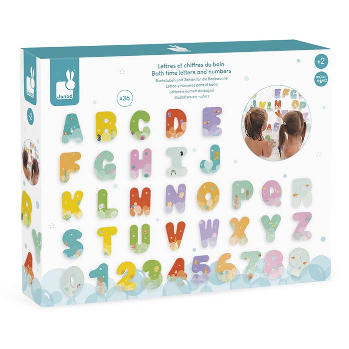 Bath Time Letters and Numbers
