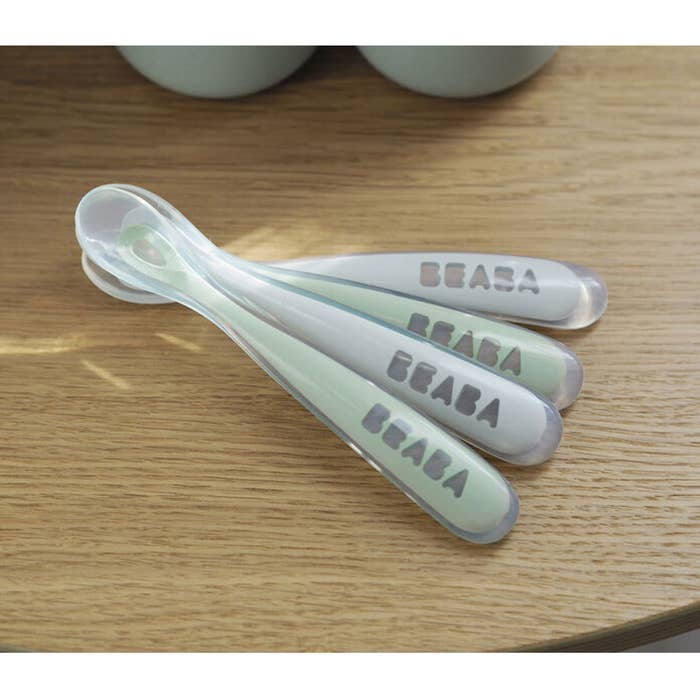 Beaba - First Stage Silicone Spoons - Set of 4-Lifestyle1