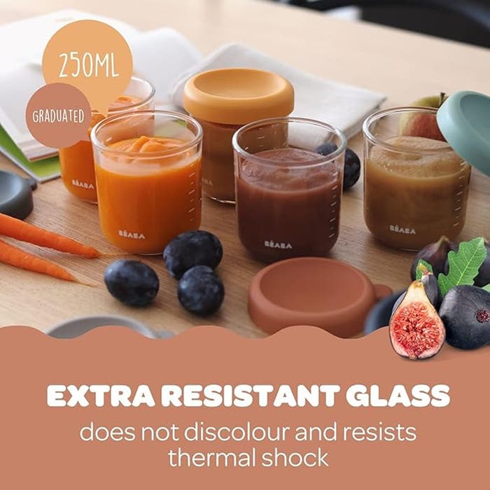 Beaba - Glass Food Jars (8 oz) 6 Pk - LS - 3