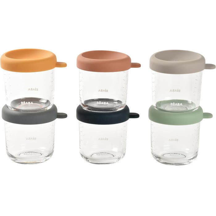 Beaba - Glass Food Jars (8 oz) 6 Pk - Main