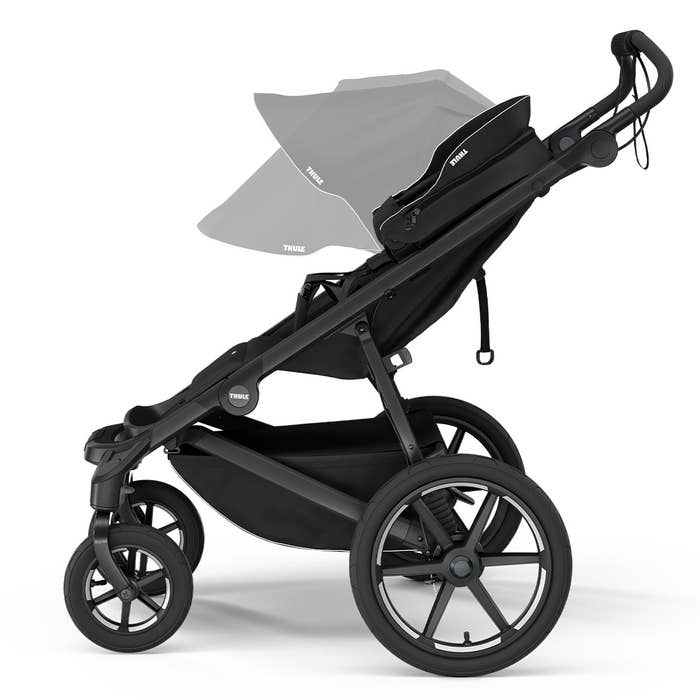 Urban Glide 4-Wheel Stroller - Black - Adjustable Canopy 