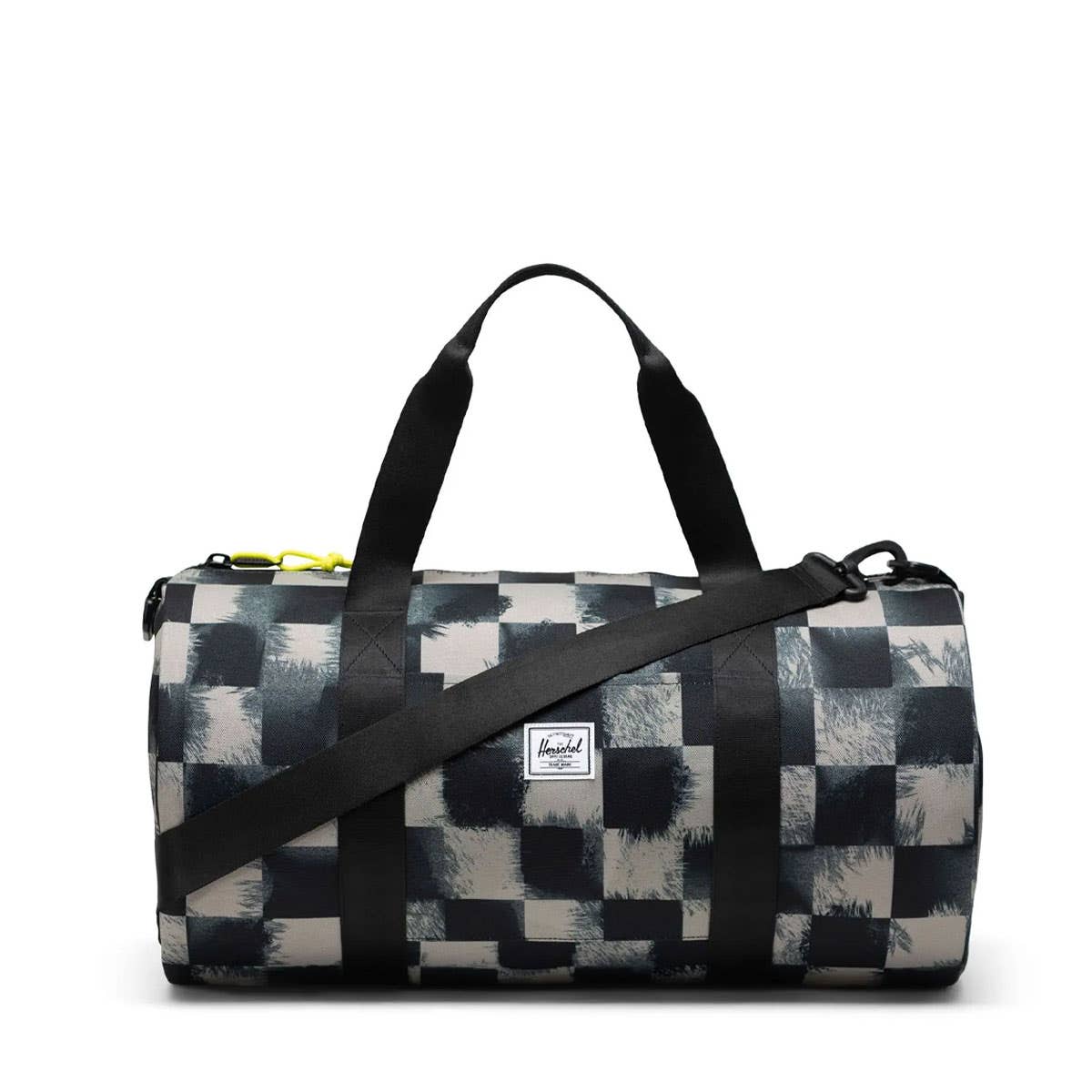 Herschel Classic Duffle Little Herschel Black Stencil Checker