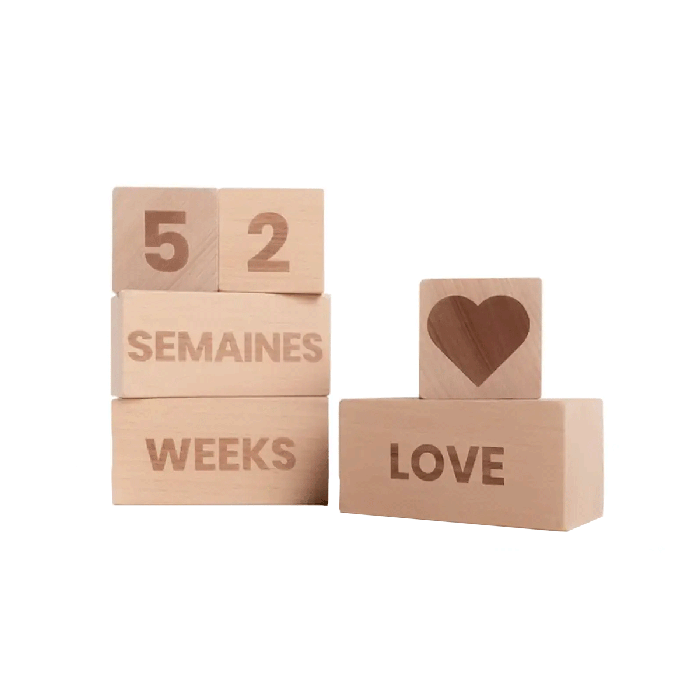 Milestone Wooden Age Block Set (6 Pc)