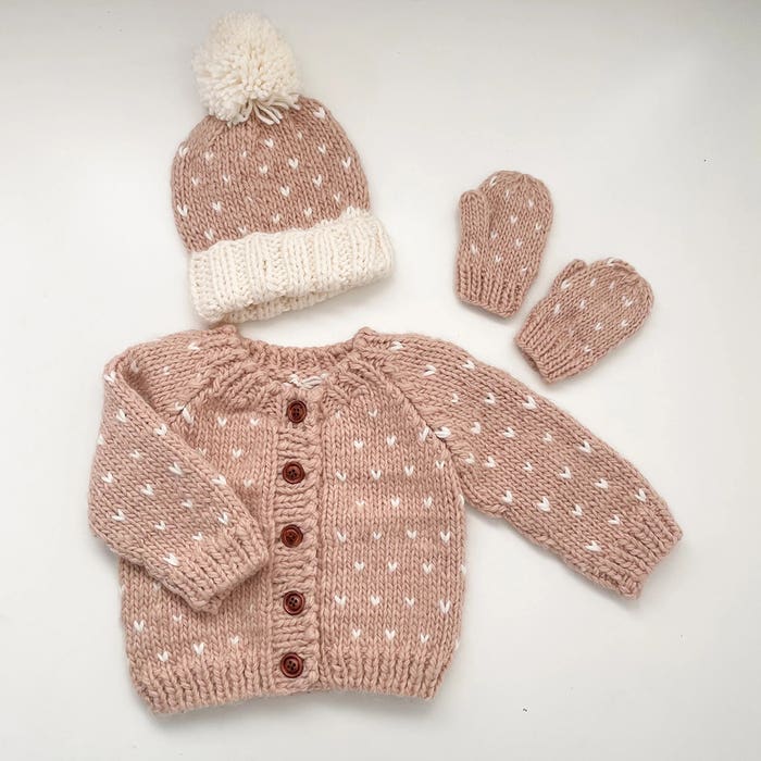 Blueberry Hill - Sawyer Cardigan - Blush - 4