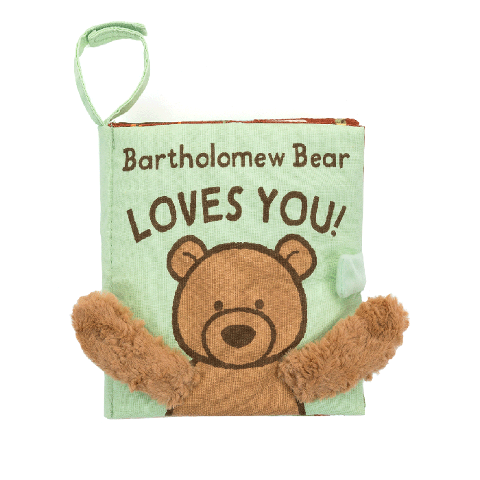 Loves You Cloth Book-Bartholomew Bear