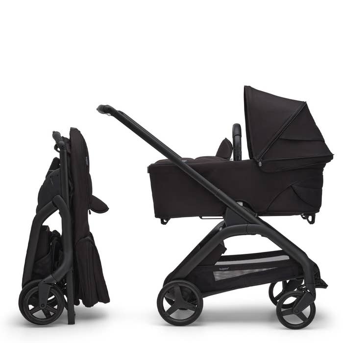 Dragonfly Pram Body Fabric Complete Midnight Black 7
