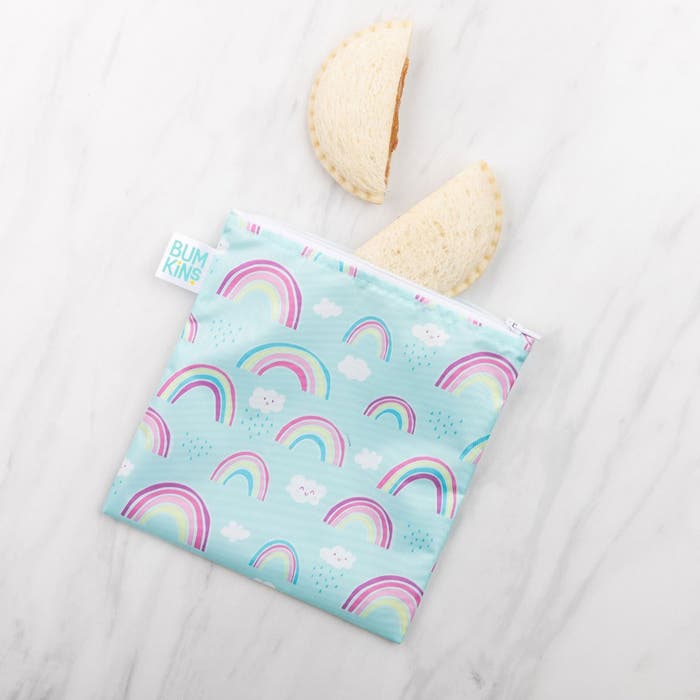 Bumkins - Reusable Snack Bag (Large) - Rainbow - Lifestyle