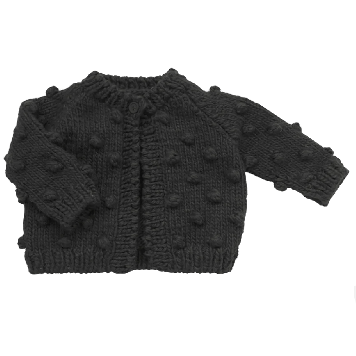 Black popcorn sweater cardigan cheap