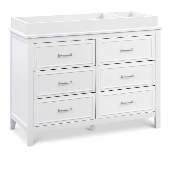 Charlie Double Dresser - White (W)- Tray Option 