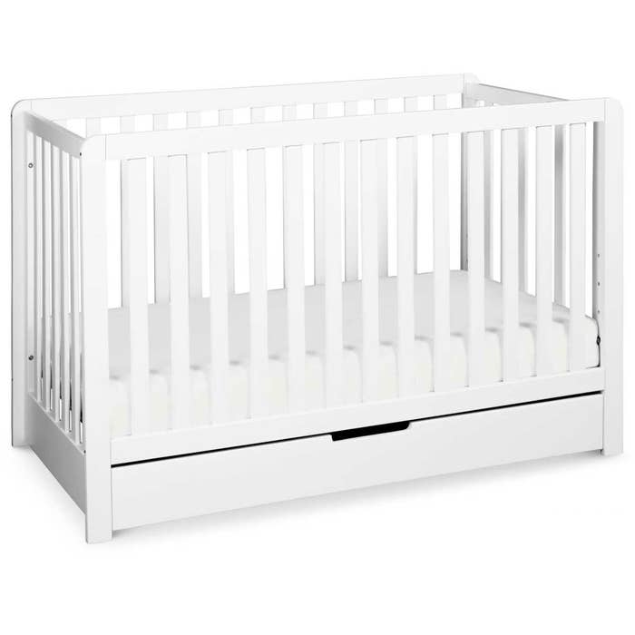 Colby 4-in-1 Convertible Crib w/ Trundle - White- New Hero Image