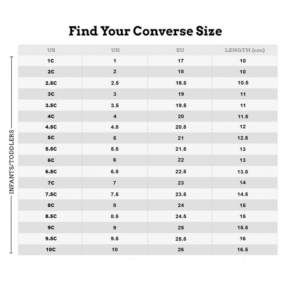 Kids converse size 1 store
