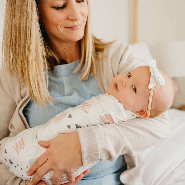 Knit Swaddle Blanket Lifestyle