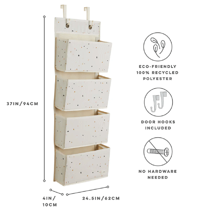 Recycled Fabric Over the Door Organizer- LS12