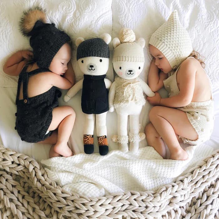 Cuddle + Kind - Polar Bear Mini Knit Doll - Stella 8