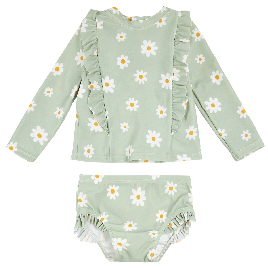 Ruffle Front Rashguard Set (Baby)