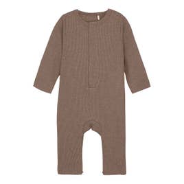 Long Sleeve Melange Rib Romper