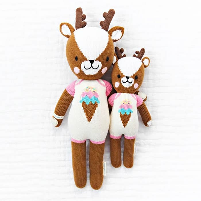 cuddle + kind - Deer Big Knit Doll  Lifestyle 3