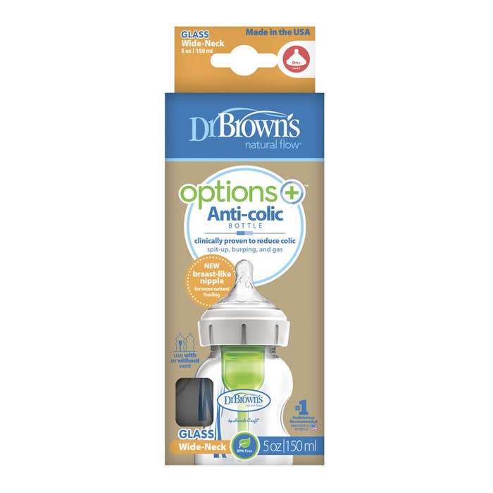 Dr. Browns - Options+ Wide Neck - Glass Bottle (5oz) - Pkg