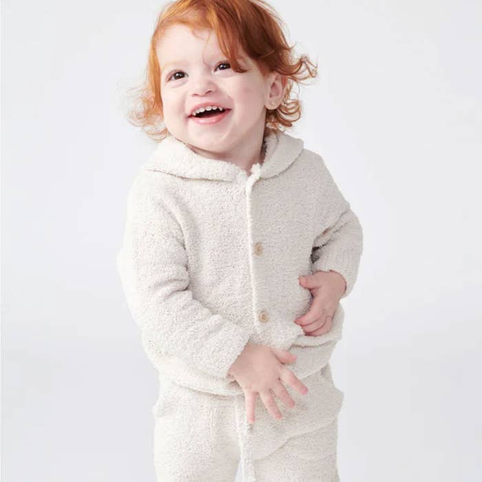 Hooded Cardigan - Ecru 2