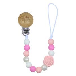 Rose Pacifier Clip