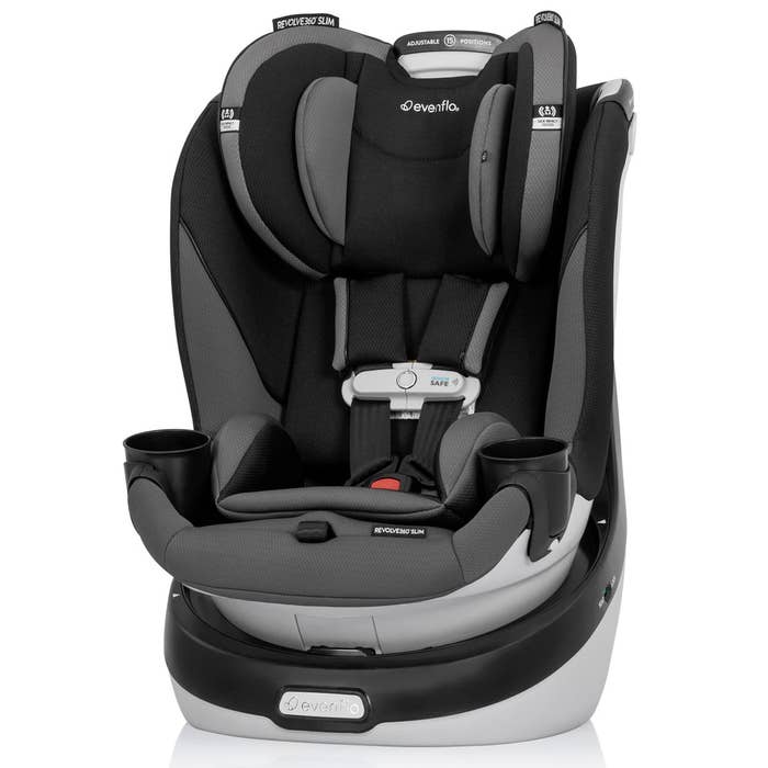 Revolve360 Slim 2-in-1 Rotational Car Seat Obsidian Black Lifestyle 3