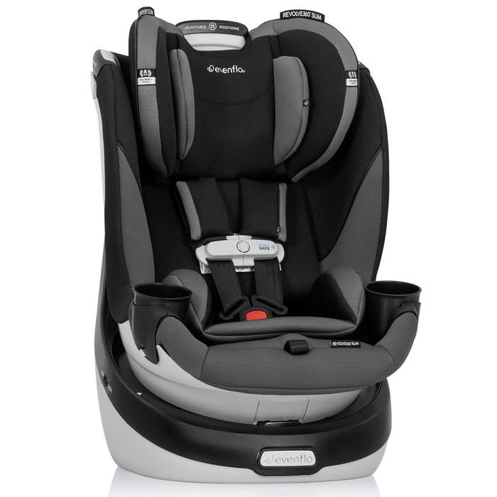 Revolve360 Slim 2-in-1 Rotational Car Seat Obsidian Black Lifestyle 4