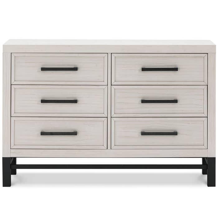 Newbern 6 Drawer Dresser White Driftwood Lifestyle 2