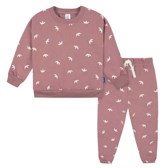 Sweatsuit 2pk Pink Bird