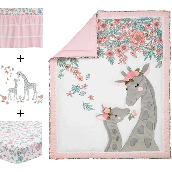 Lambs & Ivy - Giraffe and a Half 4Pc Crib Set - Main