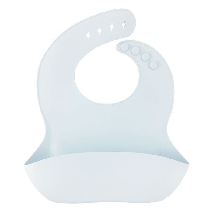 Silicone Bib  Iceblue