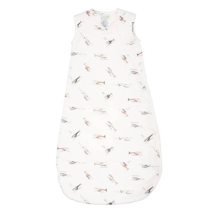 Bamboo Quilted Sleep Bag Print (2.5 TOG) - Helicopters 