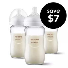 Natural Glass Bottle (8 oz) 3 Pk