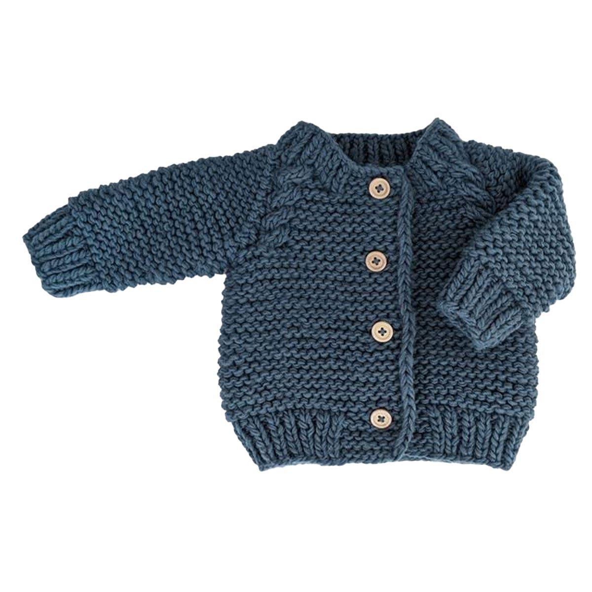 Huggalugs Garter Stitch Cardigan Sweater West Coast Kids