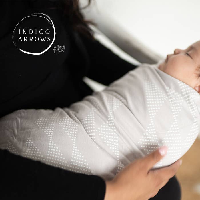 Indigo Arrow x FREED - Niiwin Swaddle Blanket-Lifestyle16