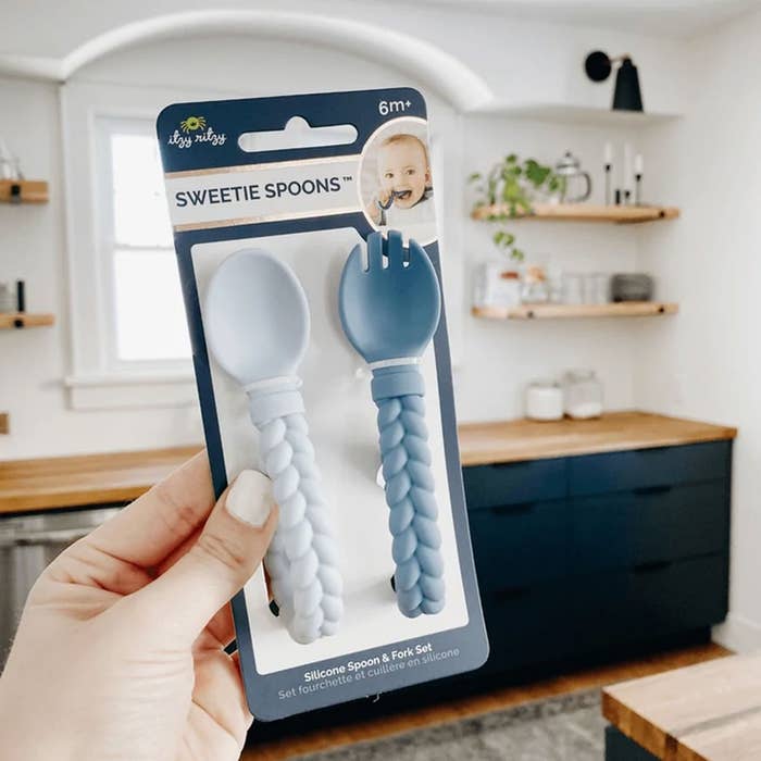 Itzy Ritzy - Sweetie Spoons Fork + Spoon Set-Lifestyle5