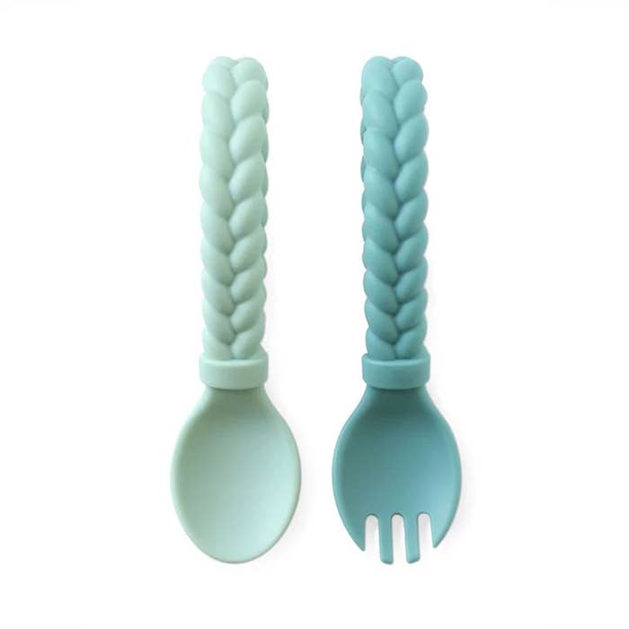 Itzy Ritzy - Sweetie Spoons Fork + Spoon Set-Lifestyle