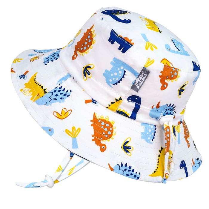 Jan & Jul - Cotton Bucket Sun Hat - Dino Kids 
