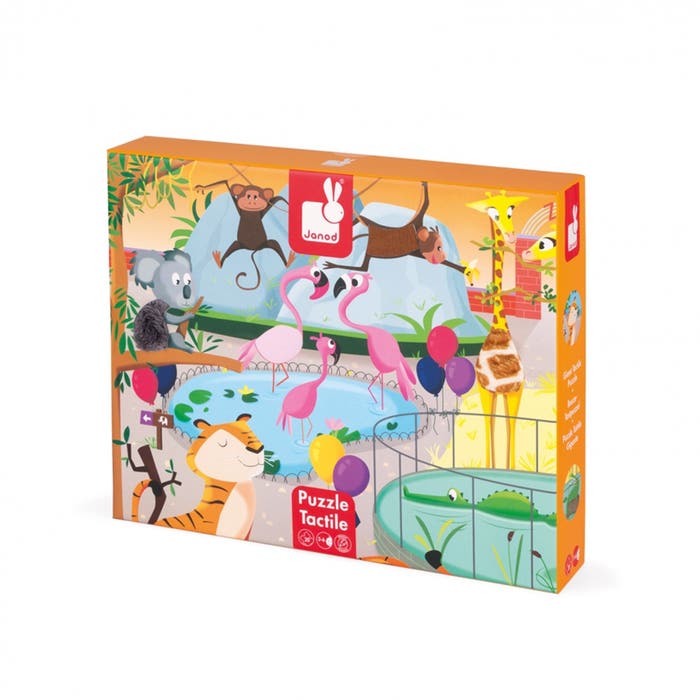 Janod - Tactile Puzzle (20pcs)