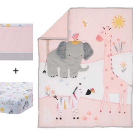 Jazzy Jungle 3 Pc Crib Set
