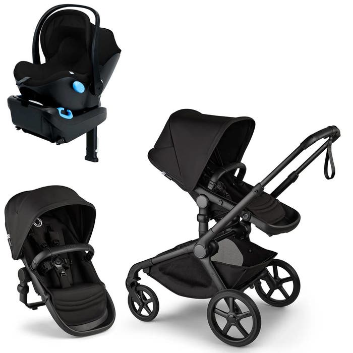 Kangaroo Stroller + Kangaroo Sibling Seat + Liing Infant Seat 