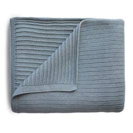 Knitted Ribbed Baby Blanket