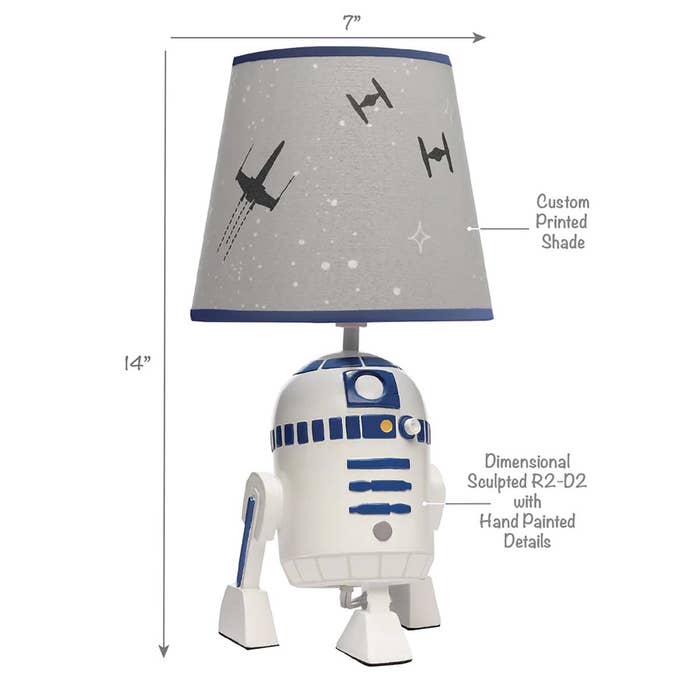 Lambs & Ivy - Star Wars Classic R2D2 Lamp -3