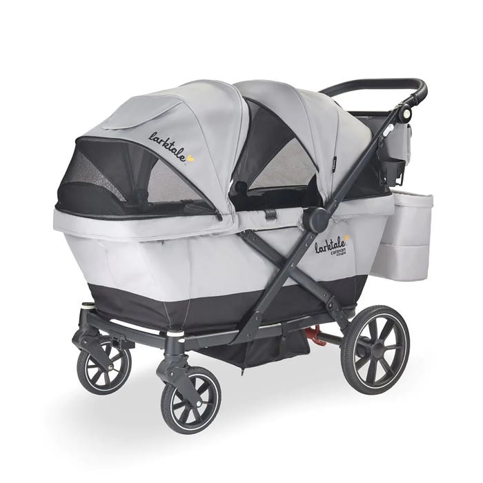 Larktale - Caravan Coupe Quad Stroller Wagon (Seats 2) - Grey/Black