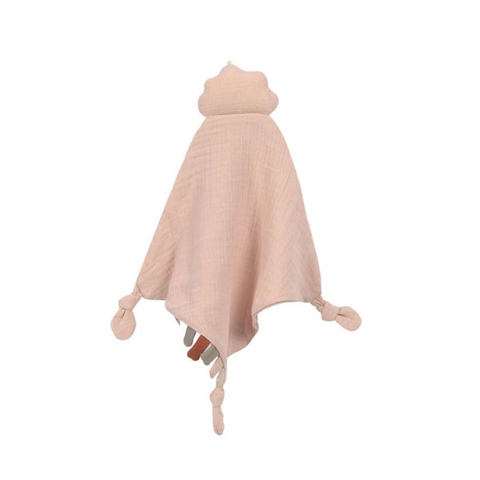 Lassig - Muslin Baby Comforter (Little Universe) - Cloud/Powder Pink -2