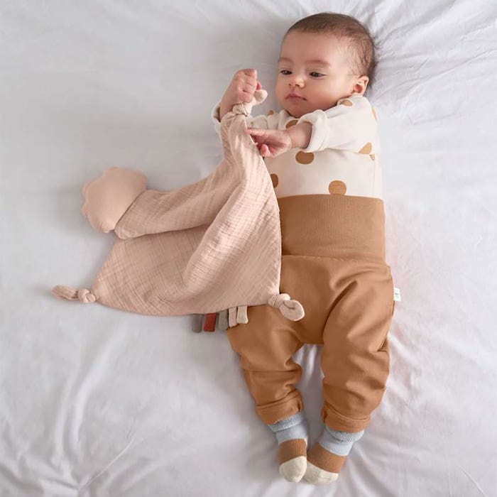 Lassig - Muslin Baby Comforter (Little Universe) - Cloud/Powder Pink -3